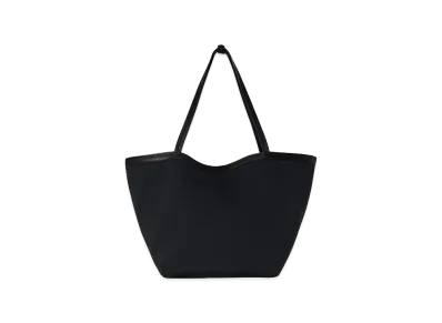 The Row Women's Park Tote Three Canvas Cotton Canvas and Leather Bag "Black/Black/Black"
