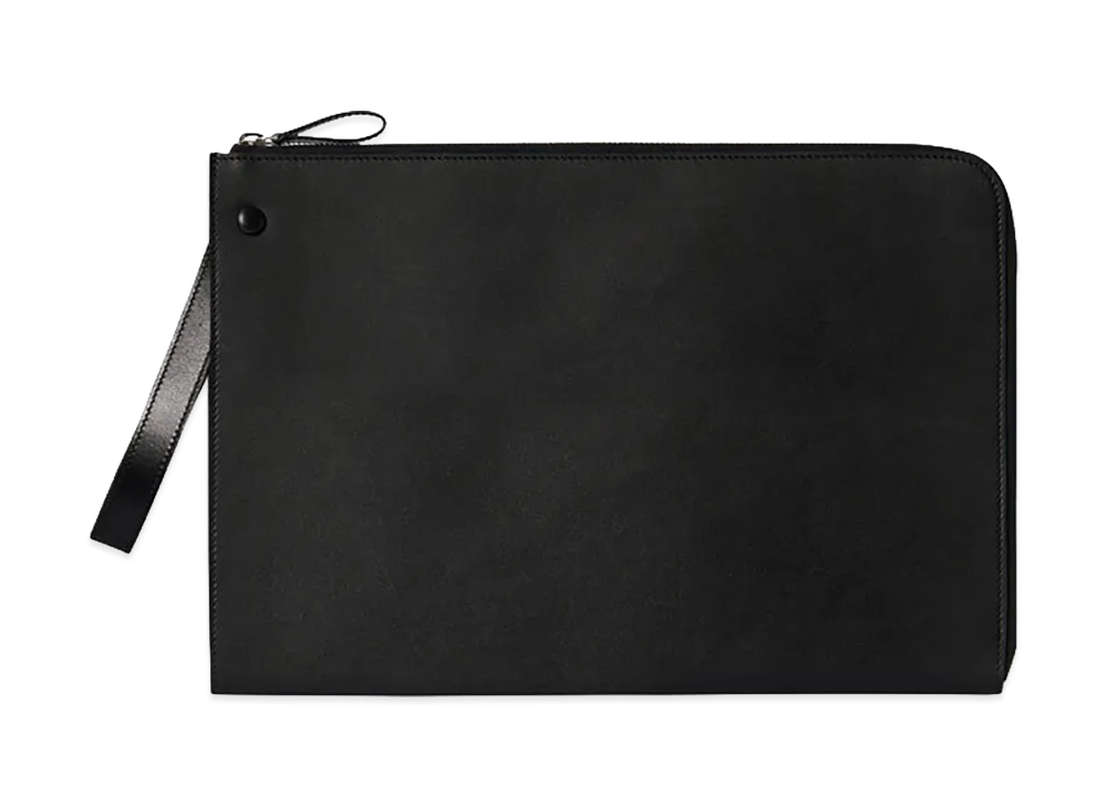 The Row Women's Leather Large Wristlet Wallet "Black"