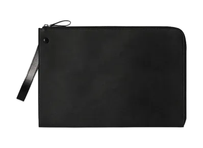 The Row Women's Leather Large Wristlet Wallet "Black"