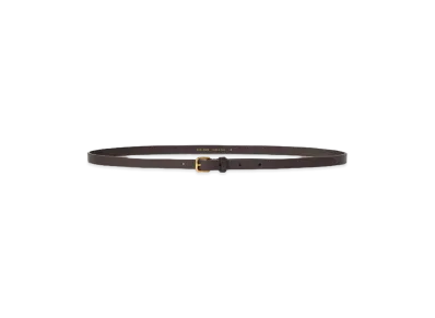 The Row Women's Mini Leather Belt "Dark Brown"