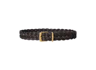 The Row Women's Augustus Leather Belt "Dark Brown"