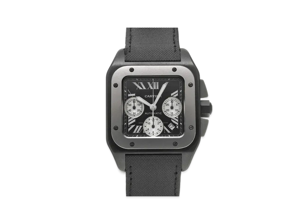 Cartier Santos 100 Carbon Chronograph "Black" W2020005