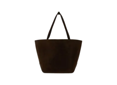 The Row Women's Dark Suede Park Tote Three Shopping Bag "Brown"