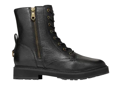 COLE HAAN Women's Greenwich Lace-Up Bootie "Black Leather" W26376 Medium