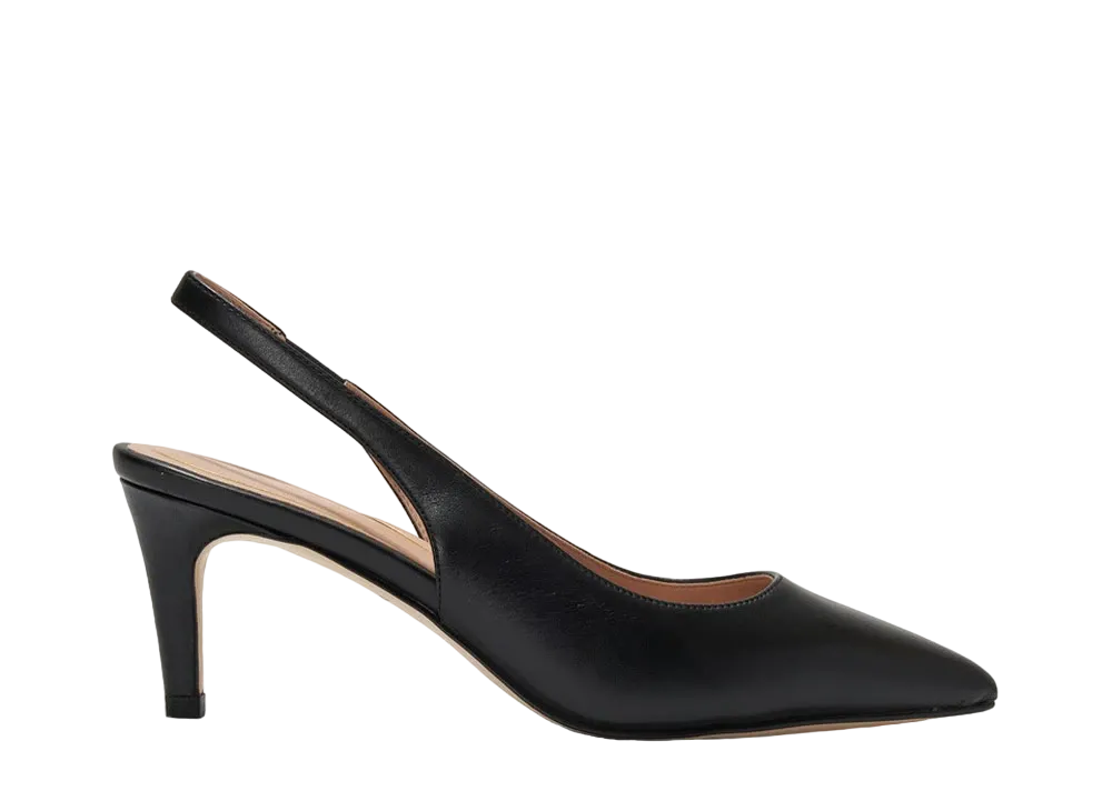 COLE HAAN Women's Vandam Sling Back Pump "Black Leather" W26827 Medium