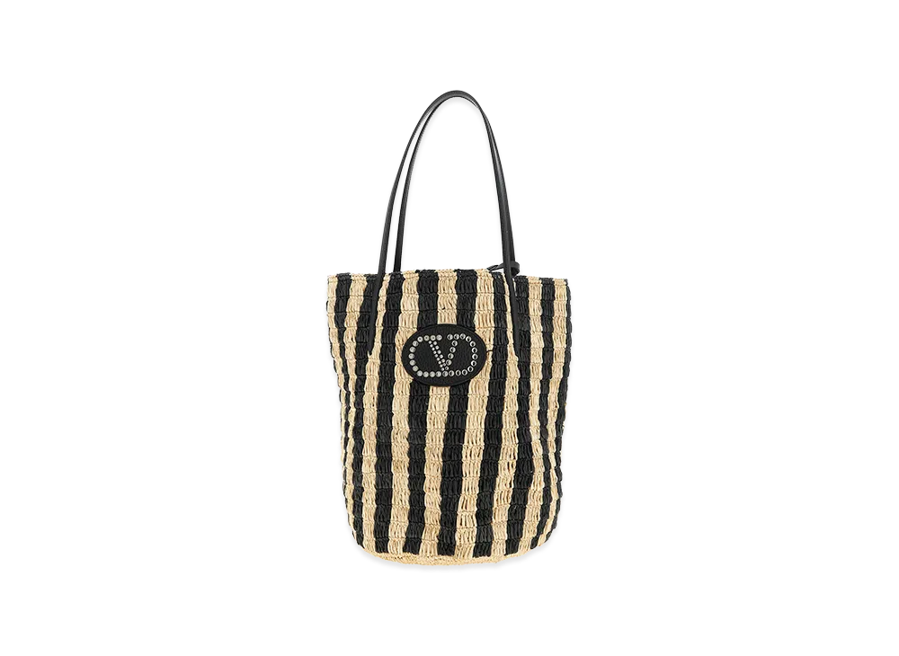 Valentino Women's Shopping Garavani Raffia "Black"