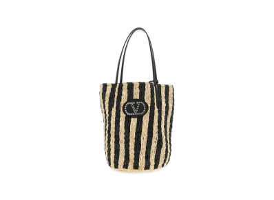 Valentino Women's Shopping Garavani Raffia "Black"
