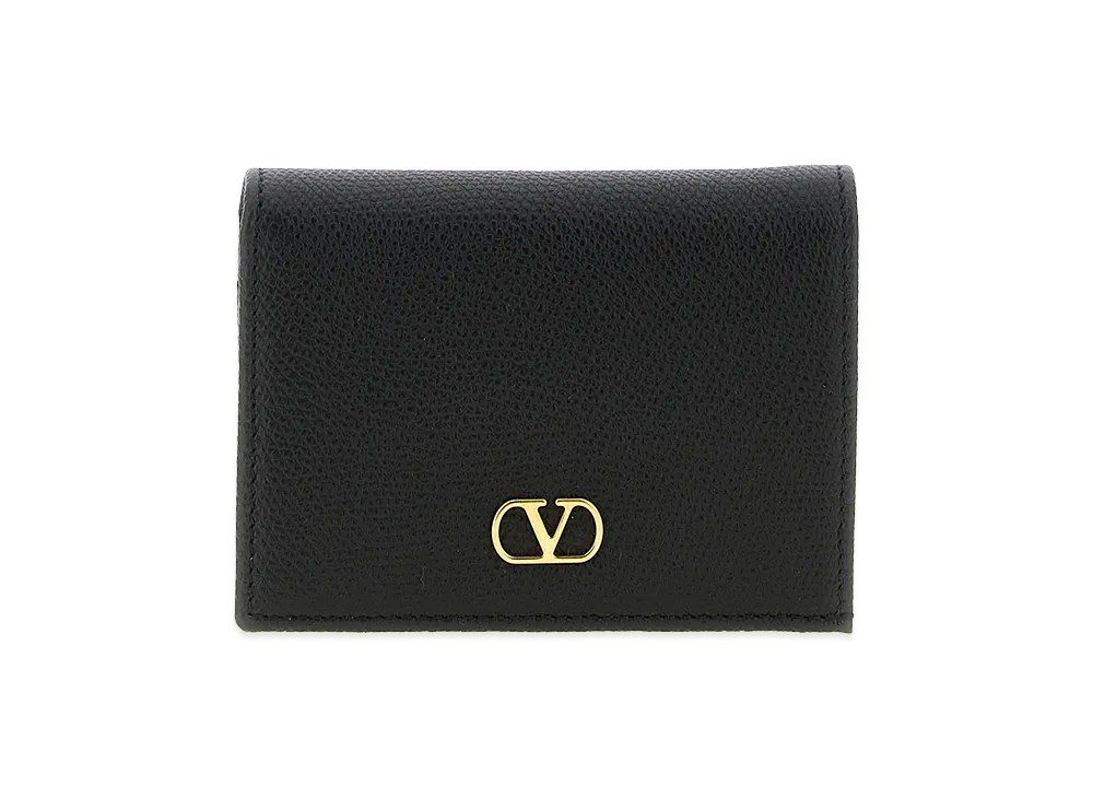 【ほぼ未使用】ヴァレンティノ　長財布　ラウンドファスナー　Vロゴ　ブラック ヴァレンティノのロゴが高級感をプラス Vロゴ 長財布 | 大黒屋