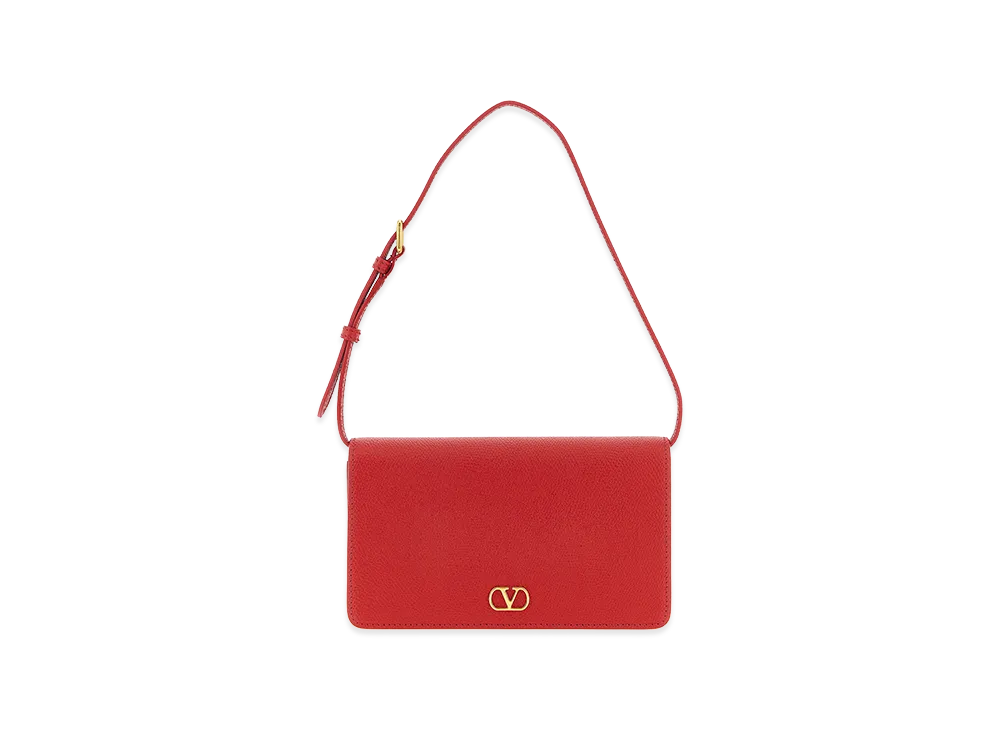 Valentino Garavani Women's Vlogo Signature Shoulder Bag "Red"