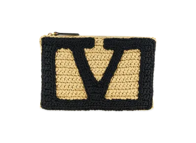 Valentino Garavani Women's 'vivasuperstarcrochet'm Clutch Bag "Beige"
