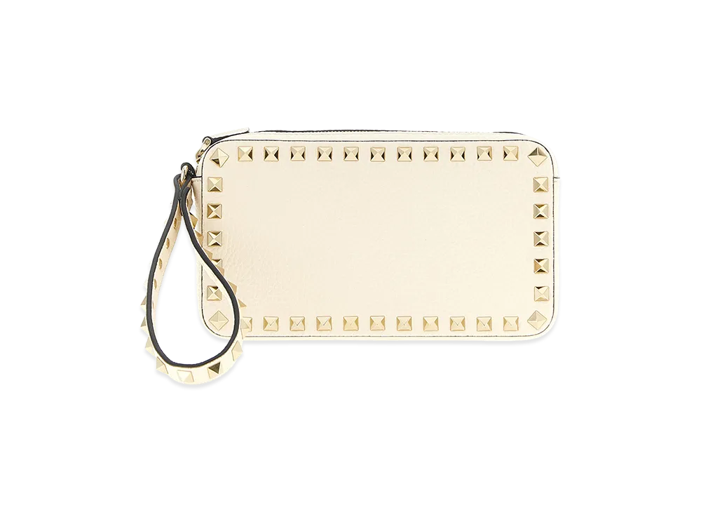 Valentino Garavani Women's 'rockstud' Clutch Bag "White"