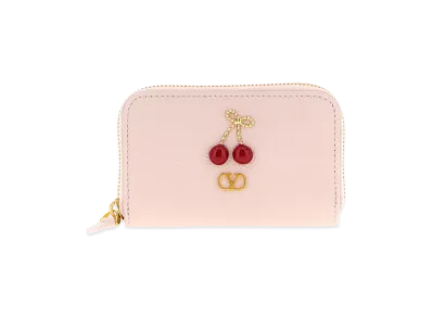 Valentino Garavani Women's 'cherryfic' Wallet "Pink"