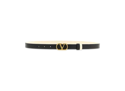 Valentino Garavani Women's Reversible Belt "White/Black"