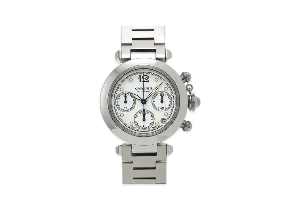 Cartier Pasha C Chronograph "Silver" W31039M7