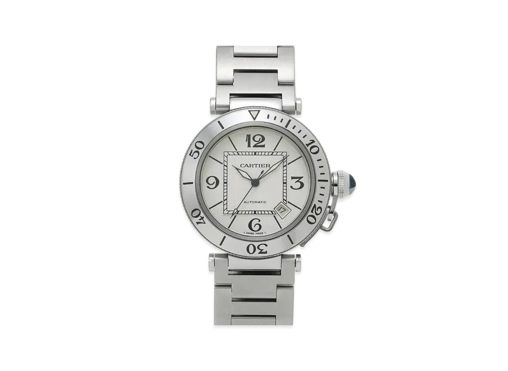 Cartier Pasha Seatimer Chronograph "Silver" W31080M7