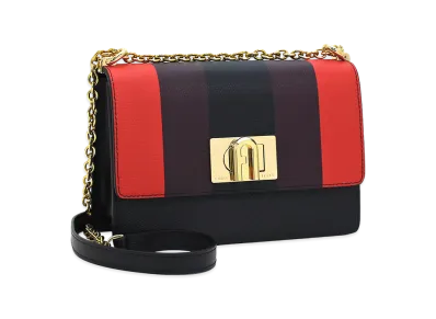 FURLA Women's Shoulder Bag "Fuoco/Burgundy/Nero"