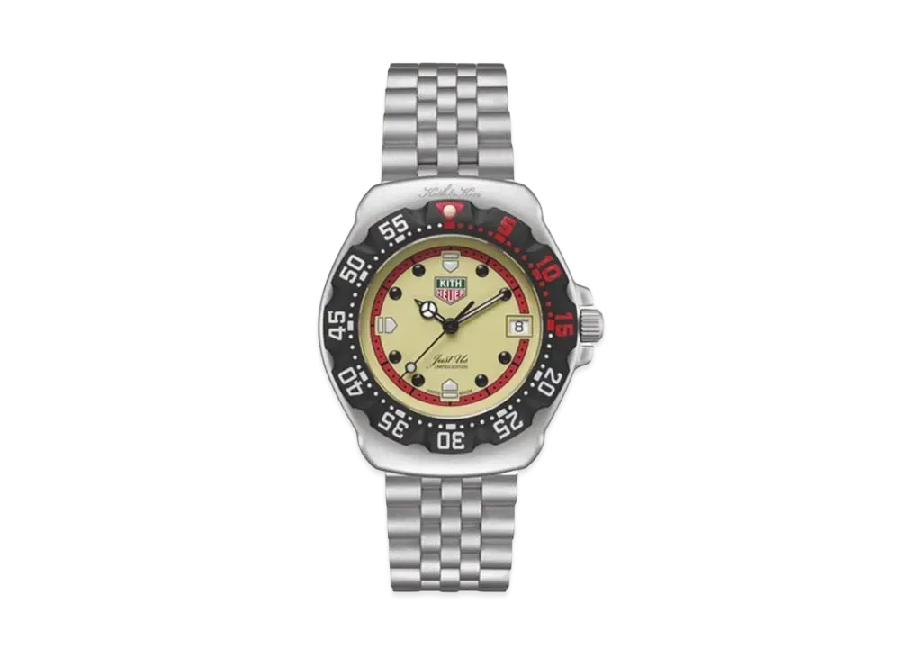 Kith x TAG HeuerFormula 1 World Exclusive 1350 "Egg Shell" WA121F.BA0023