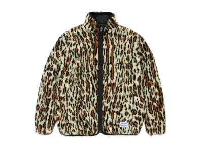 WACKO MARIA WILD BUNCH / REVERSIBLE Leopard BOA FLEECE JACKET "Black"
