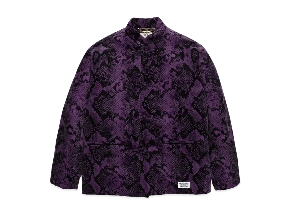 WACKO MARIA VELVET KUNG-FU JACKET "Purple"