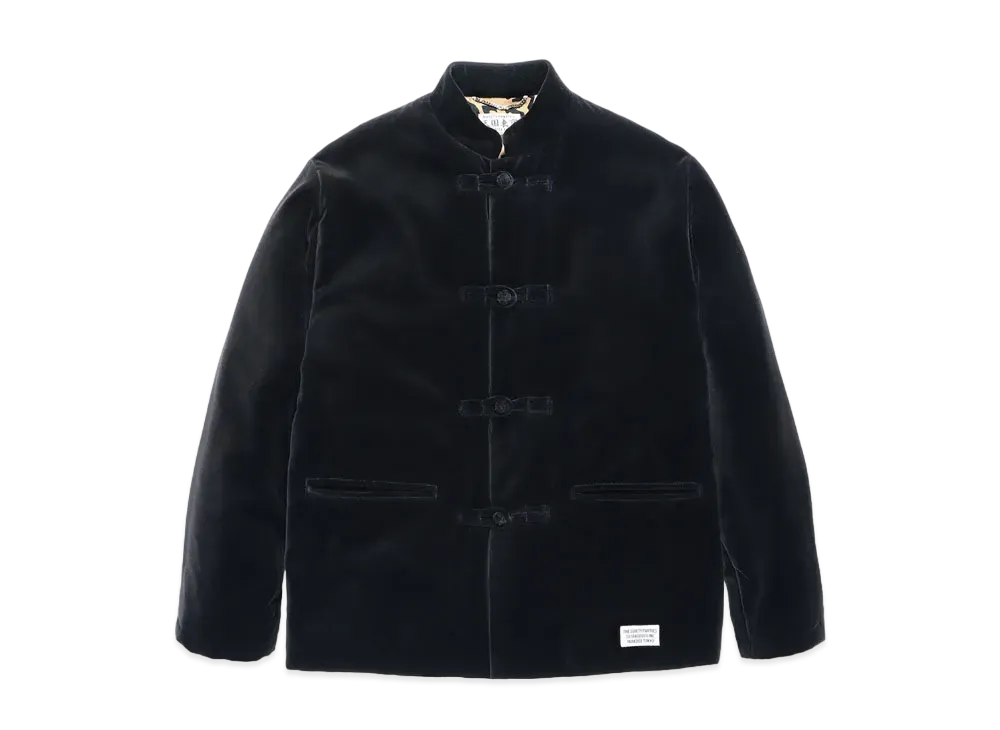 WACKO MARIA VELVET KUNG-FU JACKET "Black"