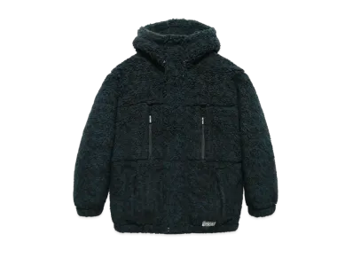 WACKO MARIA Leopard BOA FLEECE HOODED JACKET "Green"