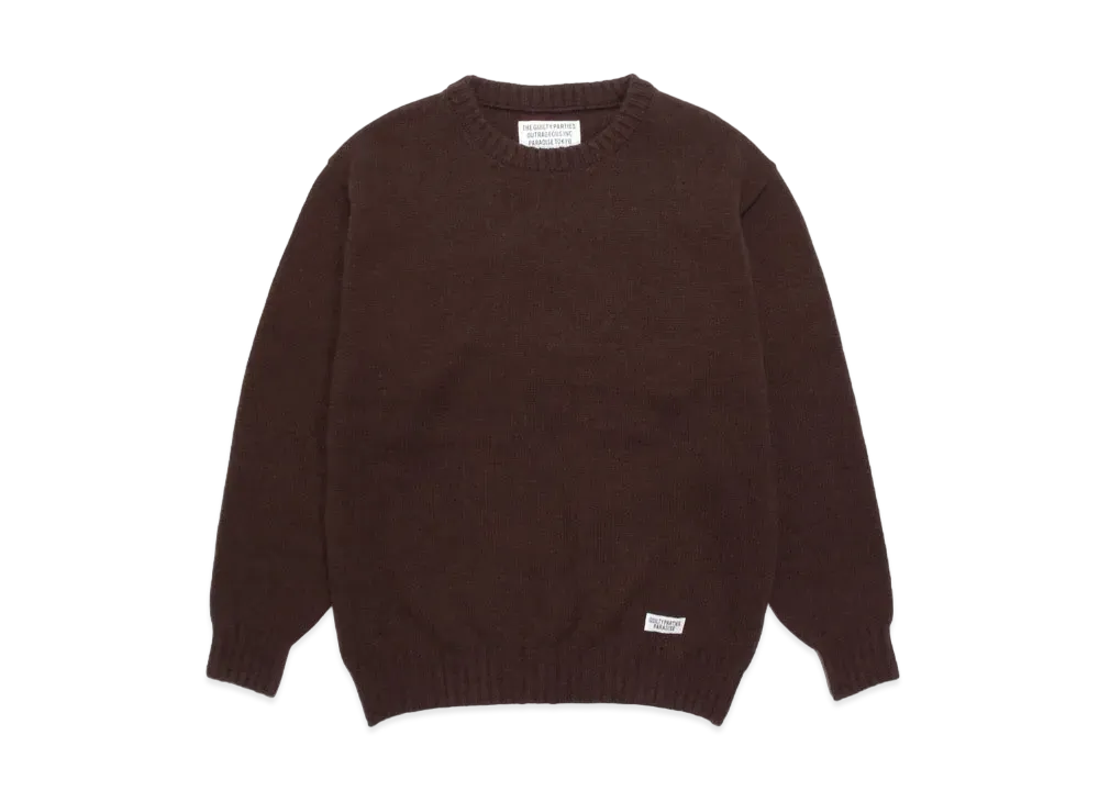 WACKO MARIA CLASSIC KNIT SWEATER "Brown"