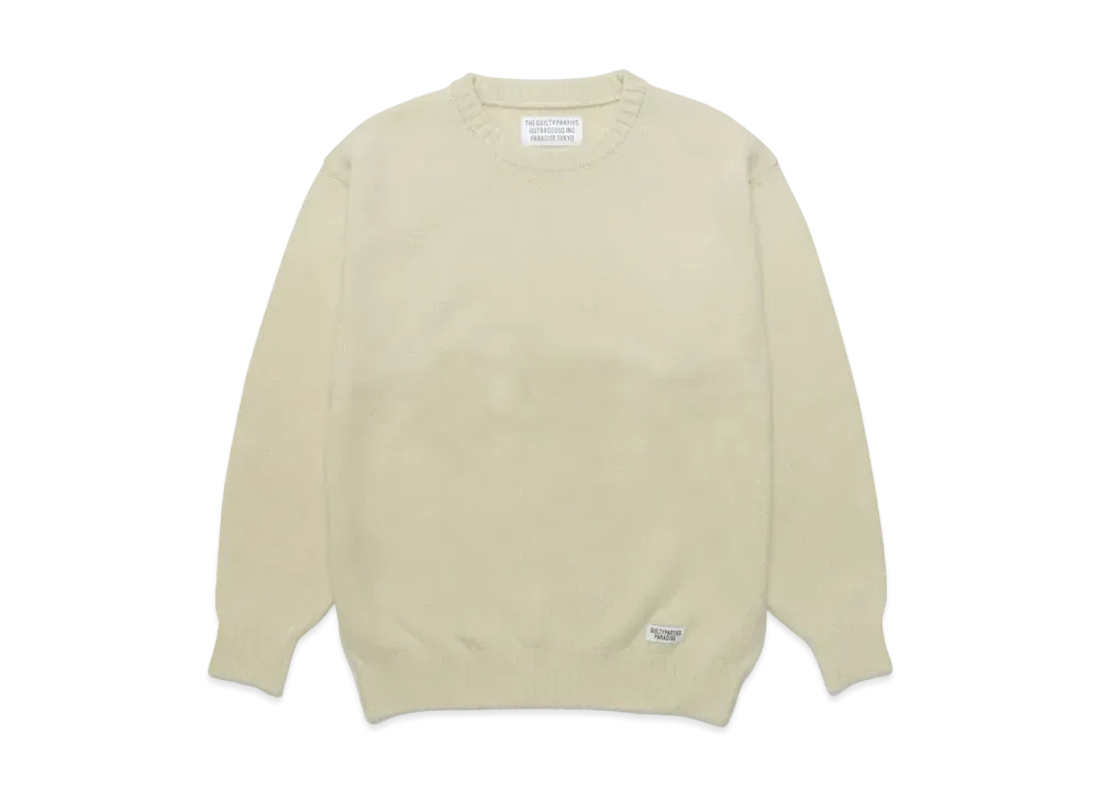WACKO MARIA CLASSIC KNIT SWEATER "Ivory"