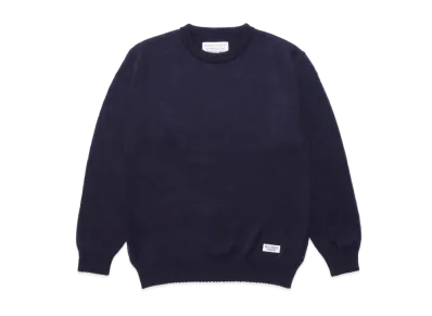 WACKO MARIA MOHAIR KNIT SWEATER "Navy"
