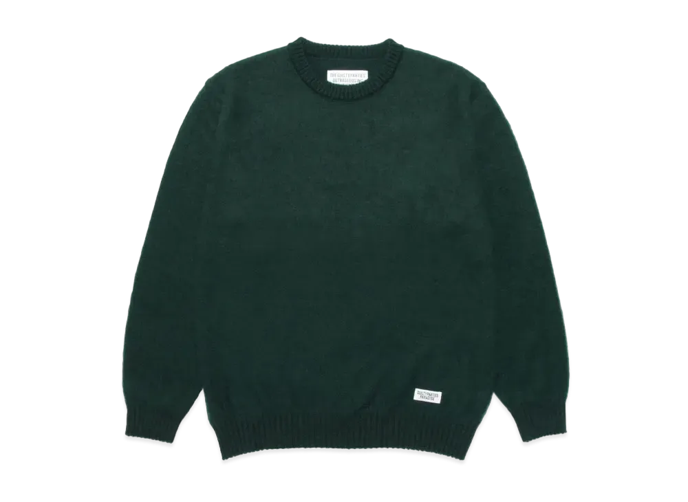 WACKO MARIA MOHAIR KNIT SWEATER "Green"