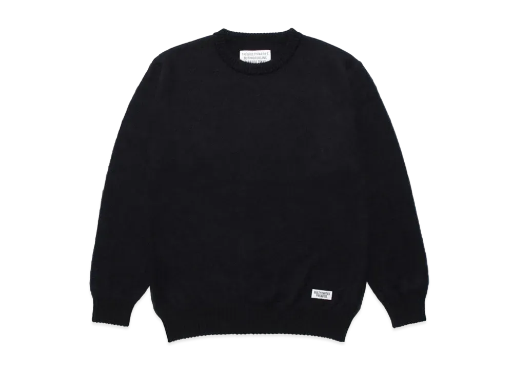 WACKO MARIA MOHAIR KNIT SWEATER "Black"