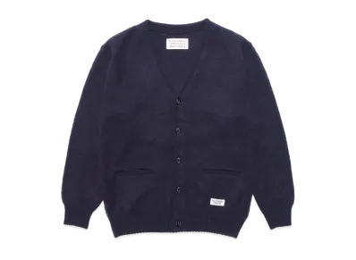 WACKO MARIA MOHAIR KNIT CARDIGAN "Navy"