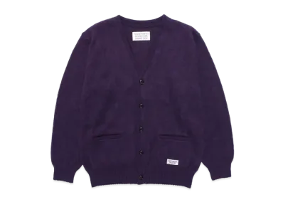 WACKO MARIA MOHAIR KNIT CARDIGAN "Purple"