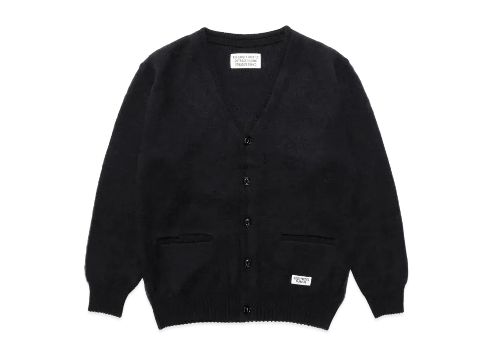WACKO MARIA MOHAIR KNIT CARDIGAN "Black"