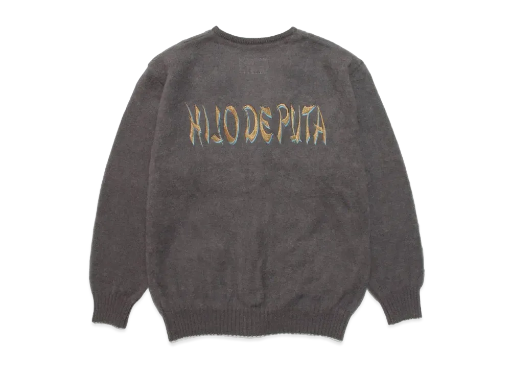 WACKO MARIA MOHAIR KNIT CARDIGAN "Grey"