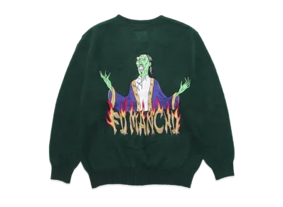 WACKO MARIA MOHAIR KNIT CARDIGAN "Green"