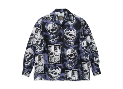WACKO MARIA 56 TATTOO STUDIO / HAWAIIAN SHIRT "Navy"