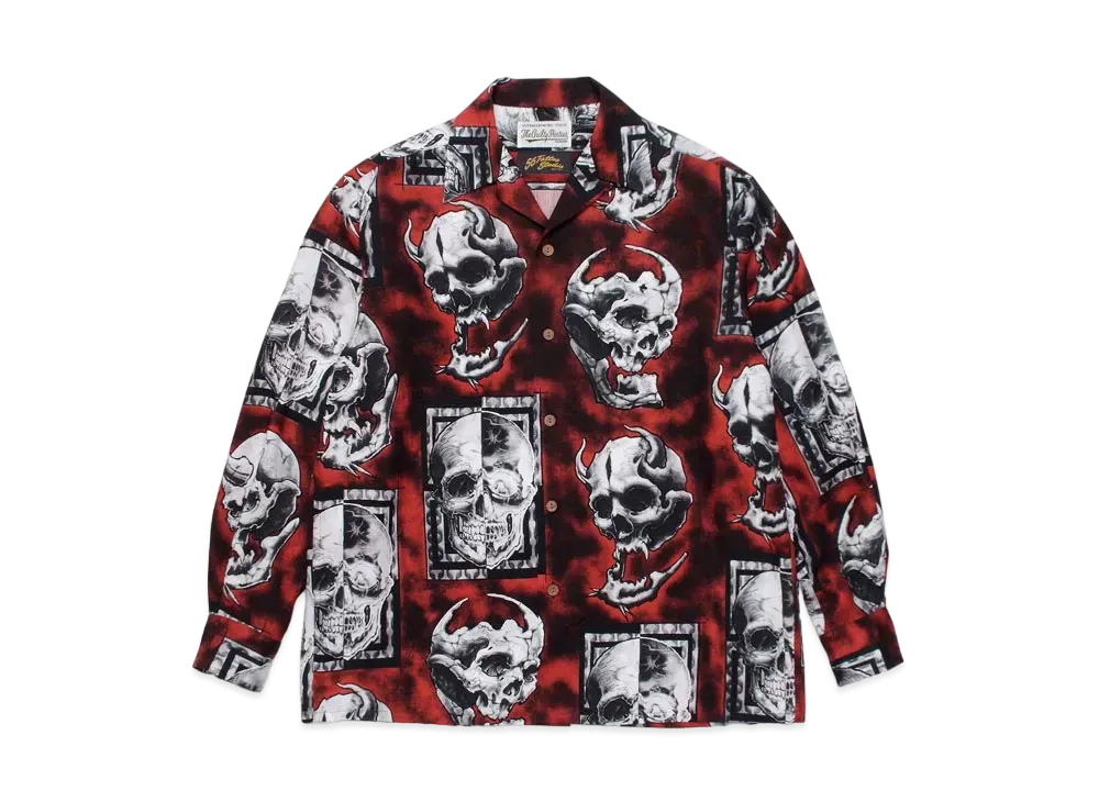 WACKO MARIA 56 TATTOO STUDIO / HAWAIIAN SHIRT "Red"