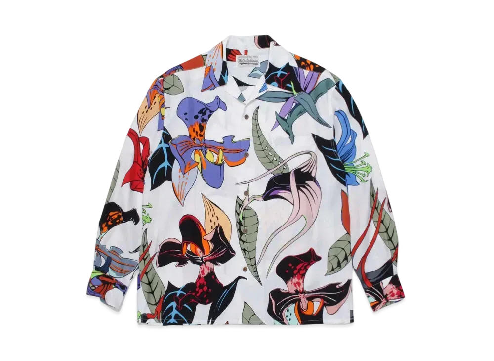 WACKO MARIA HIYATSUKAZU HAWAIIAN SHIRT "White"