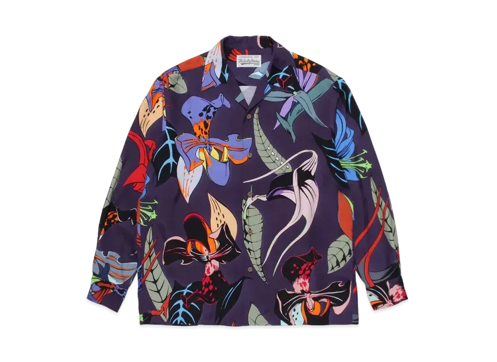 WACKO MARIA HIYATSUKAZU HAWAIIAN SHIRT "Navy"