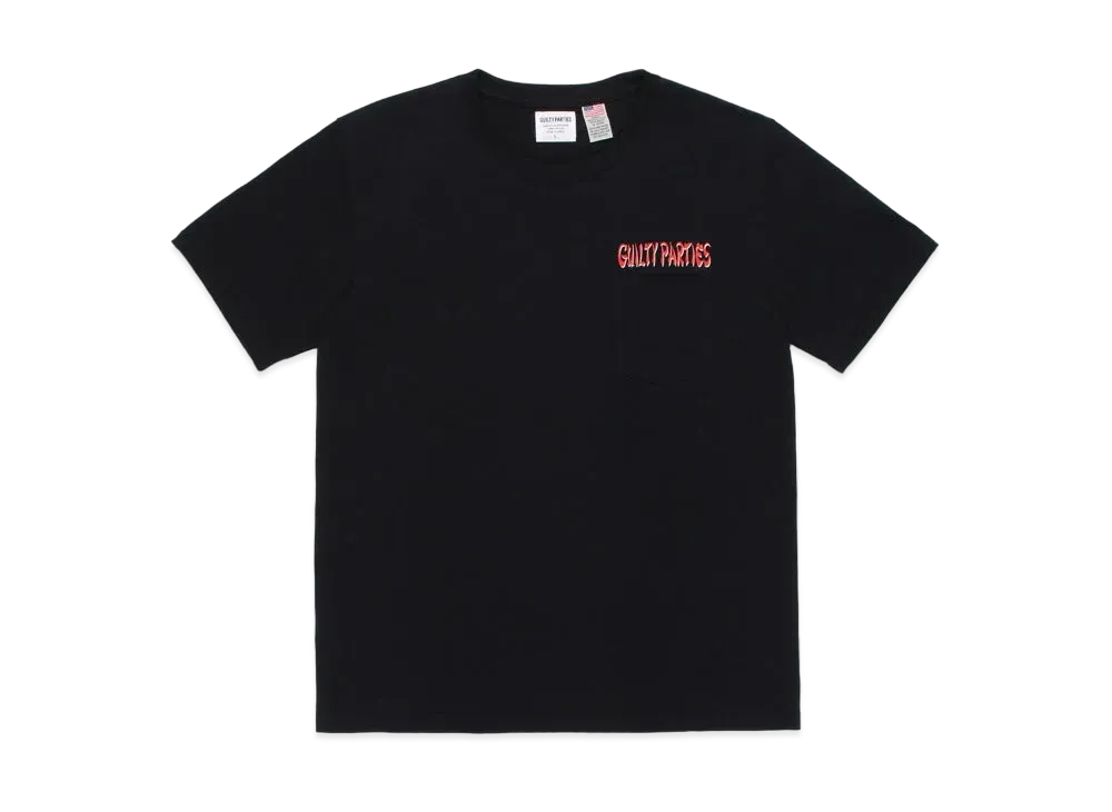 WACKO MARIA US FABRIC POCKET T-SHIRT "Black"