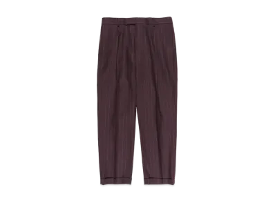 WACKO MARIA STRIPED PLEATED TROUSERS (TYPE-2) "Red"