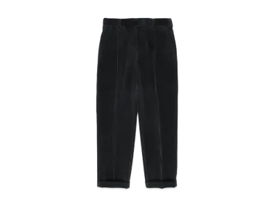 WACKO MARIA CORDUROY PLEATED TROUSERS (TYPE-2) "Black"
