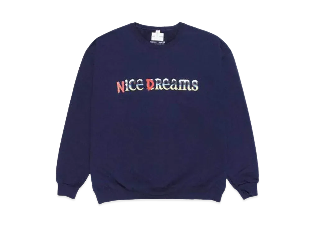 WACKO MARIA NICE DREAMS SWEAT SHIRT "Navy"