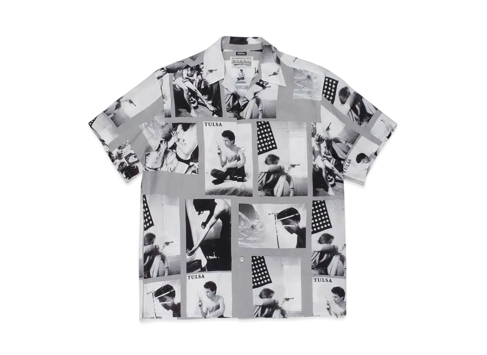 WACKO MARIA LARRY CLARK TULSA HAWAIIAN SHIRT TYPE-2 "Gray"