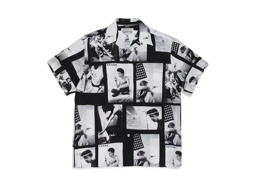 WACKO MARIA LARRY CLARK TULSA HAWAIIAN SHIRT TYPE-2 "Black"