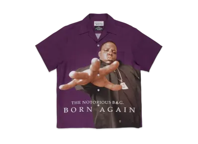 WACKO MARIA THE NOTORIOUS B.I.G. HAWAIIAN SHIRT "Purple"