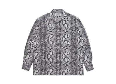 WACKO MARIA PYTHON OPEN COLLAR SHIRT "White"