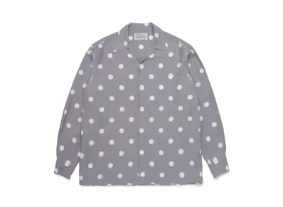WACKO MARIA DOT OPEN COLLAR SHIRT "Gray"