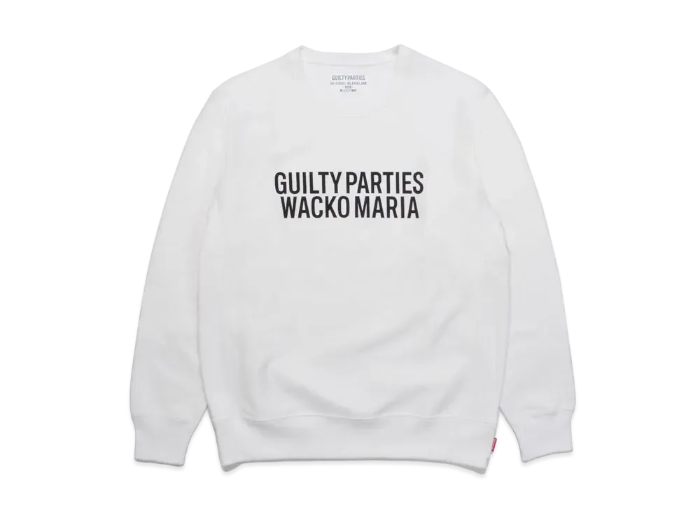 WACKO MARIA HEAVY WEIGHT SWEAT SHIRT "White"