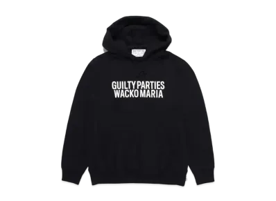WACKO MARIA HEAVY WEIGHT PULL OVER HOODED SWEAT SHIRT "Black"